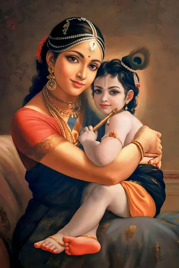 Decorative_Yashoda_Krishna_Mother_&_Child_Idol_-_Traditional_Hindu_Religious_Figurine