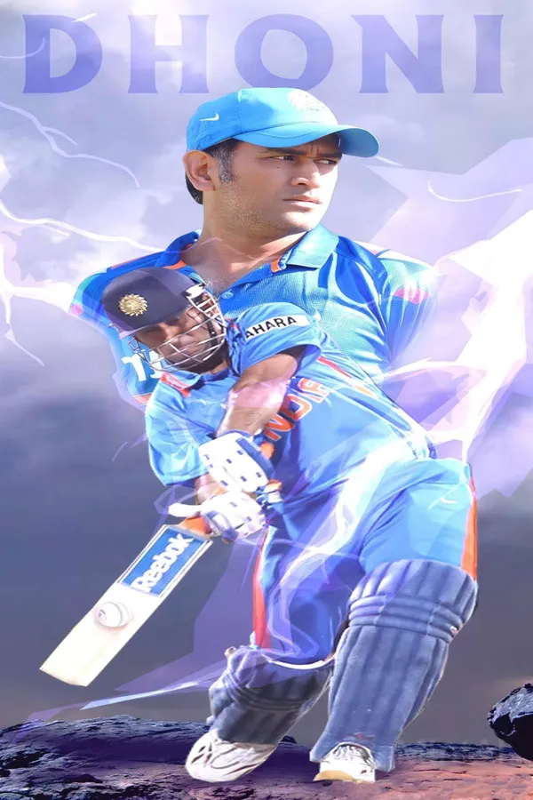 Ms_Dhoni_Cricket_Poster_-_Captain_Cool_Blue_Jersey_Wall_Art
