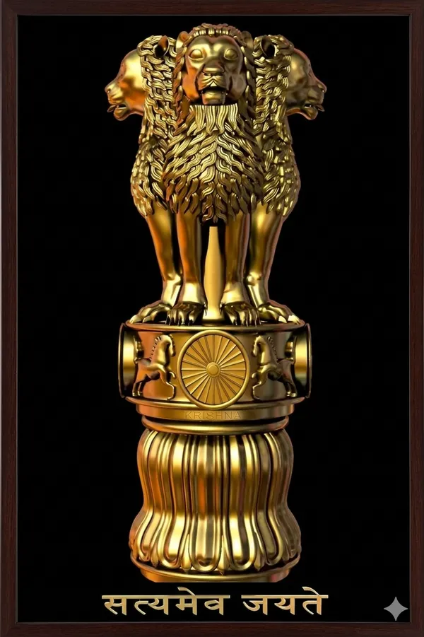 Emblem_Of_India_-_Ashoka'S_Lion__poster_of_best_quality