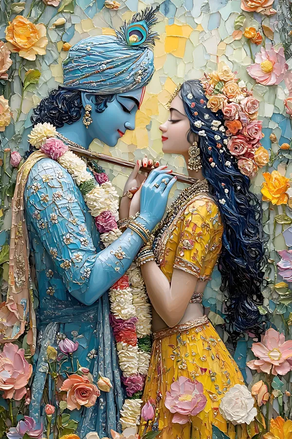 Radha_Krishna_Floweral_poster