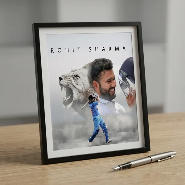 Rohit_Sharma_Cricket_Tribute_Poster_-_Lion_Roar_Design