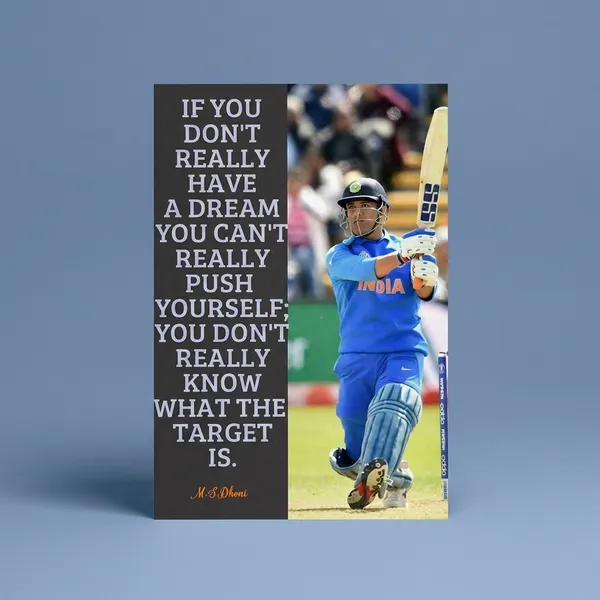Ms_Dhoni_Motivational_Quote_Poster_-_Dream_And_Push_Yourself