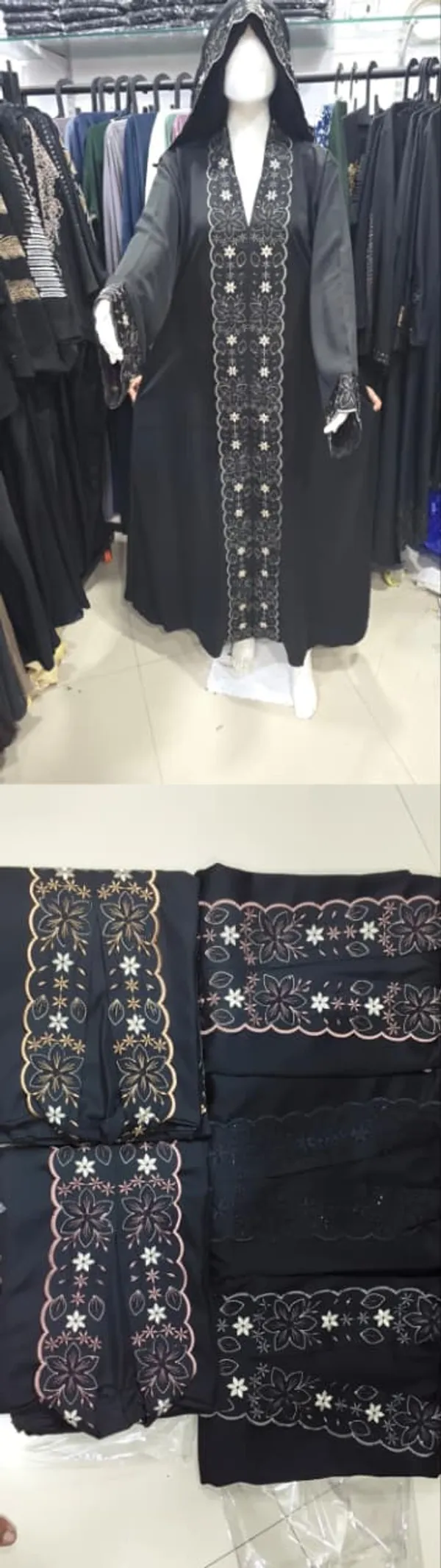 Black_Abaya_With_Embroidered_Front_Panel_And_Hood