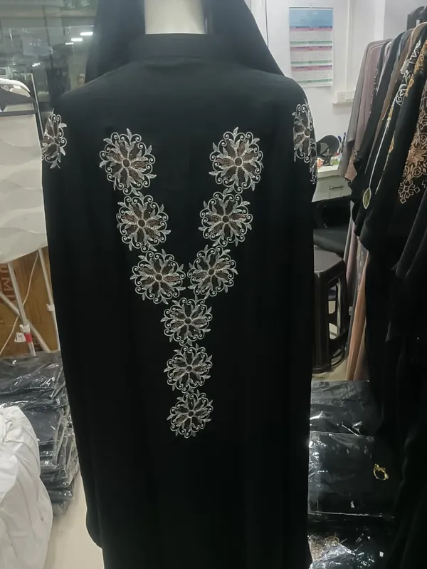 Black_Embroidered_Abaya_With_Floral_Sleeves_And_Back_Design