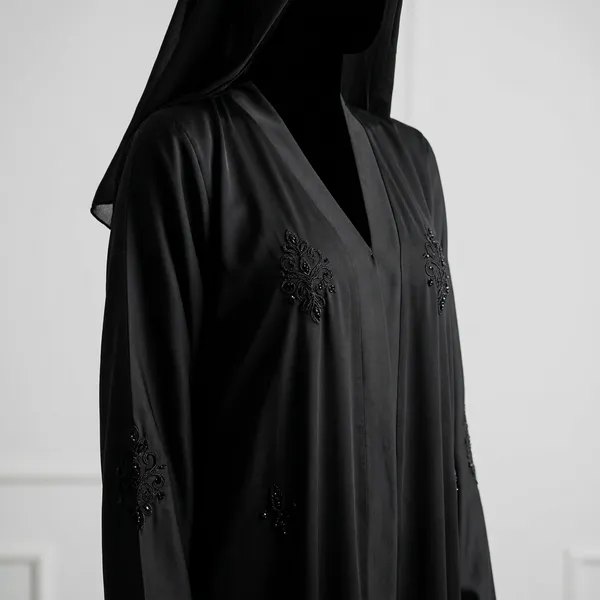 Black_Embellished_Open_Abaya_With_Butterfly_Motifs