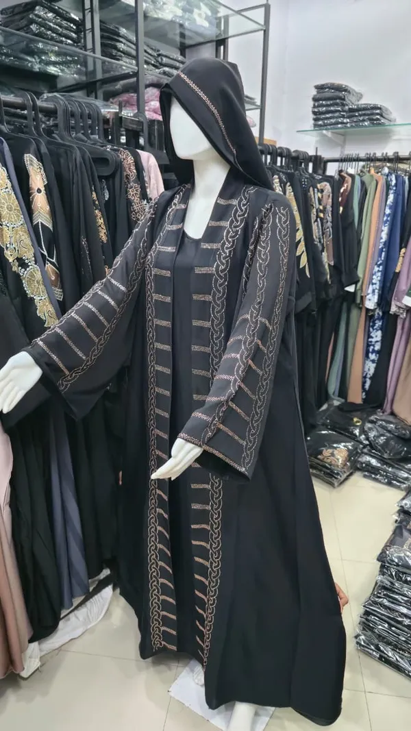 Black_Embroidered_Abaya_With_Silver_Detailing