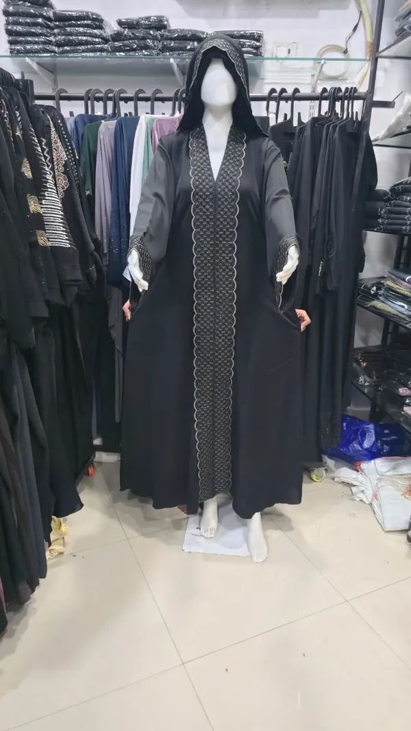 Black_Abaya_With_Embroidered_Front_Panel