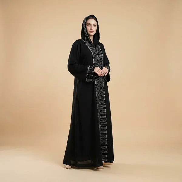 Black_Abaya_With_Embroidered_Front_Panel