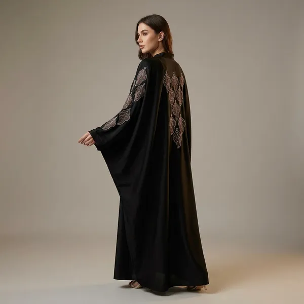 Black_Abaya_With_Golden_Leaf_Embroidery