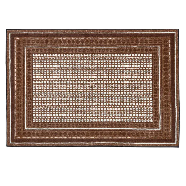 Roluxoria®_–_Welspun_981_Gsm_Anti_Skid_And_Machine_Washable_Polyester_Carpet_For_Bedroom_(Dark_Brown)