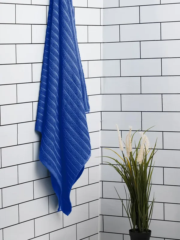 Roluxoria®_-_Welspun_100%_Cotton_Terry_Ultrasoft_And_Durable_Solid_Bath_Towel_(Navy_Blue)