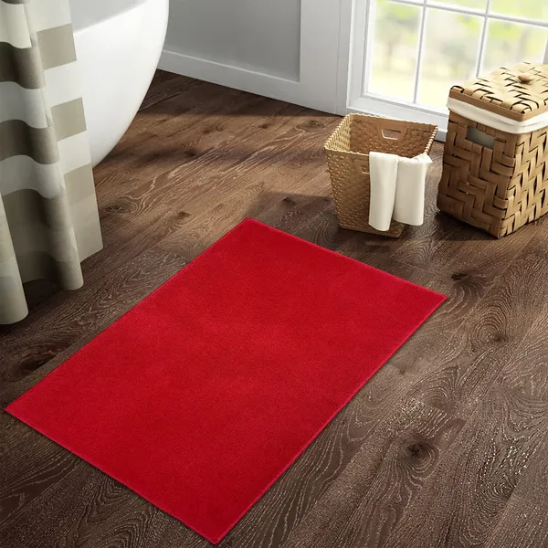 Roluxoria®_–_Welspun_1281_Gsm_Anti_Skid_And_Machine_Washable_Drylon_Bath_Mat_(Red)