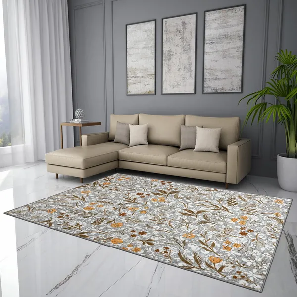 Roluxoria®_–_Welspun_981_Gsm_Anti_Skid_And_Machine_Washable_Polyester_Carpet_For_Bedroom_(Beige)