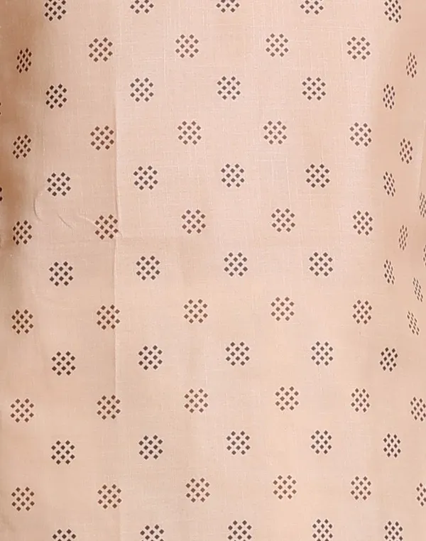 Beige_Slub_Cotton_Kurta_For_Men