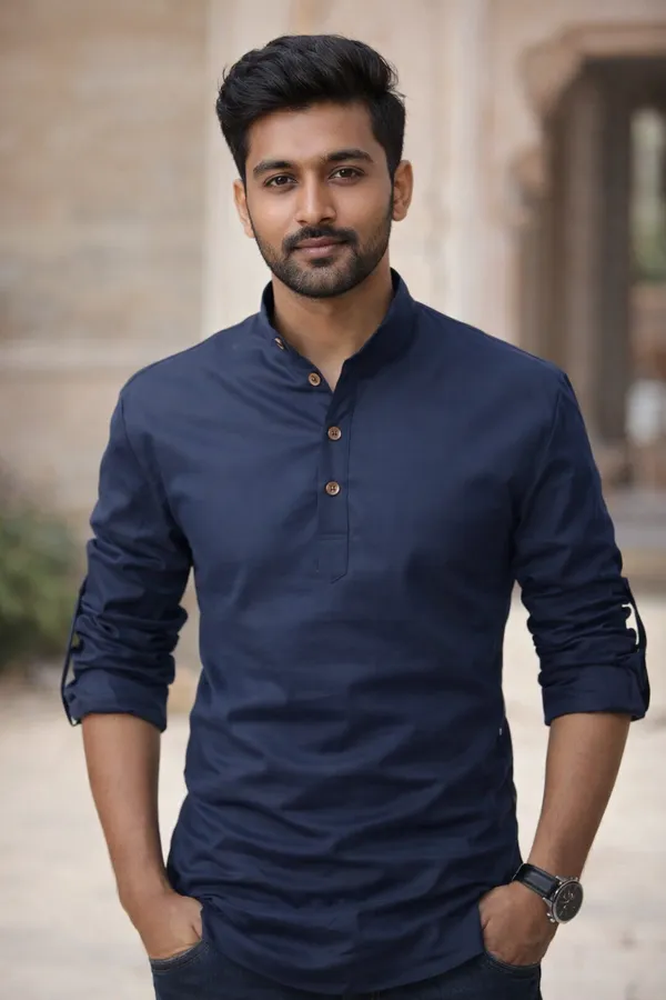 Selersathi_Men_Solid_Straight_Shirt_(Dark_Blue)