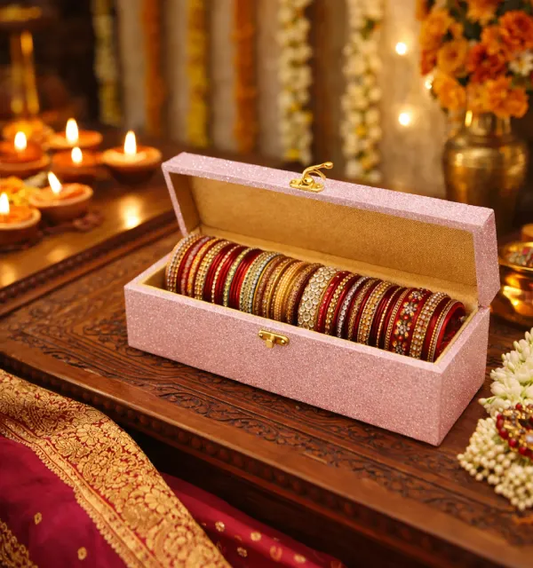 Bangles_Box_for_Women_�_Single_Rod_Chudi_Box_for_Bridal_�_Bangle_Storage_Box_for_Bride,_Durable_&_Elegant_Bangle_Holder_�_Pink