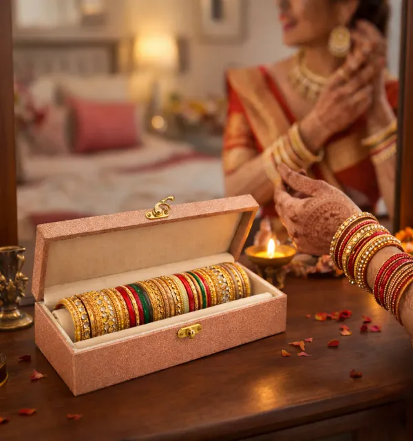 Bangles_Box_for_Women_�_Single_Rod_Chudi_Box_for_Bridal_�_Bangle_Storage_Box_for_Bride,_Durable_&_Elegant_Bangle_Holder_�_Rose_Gold