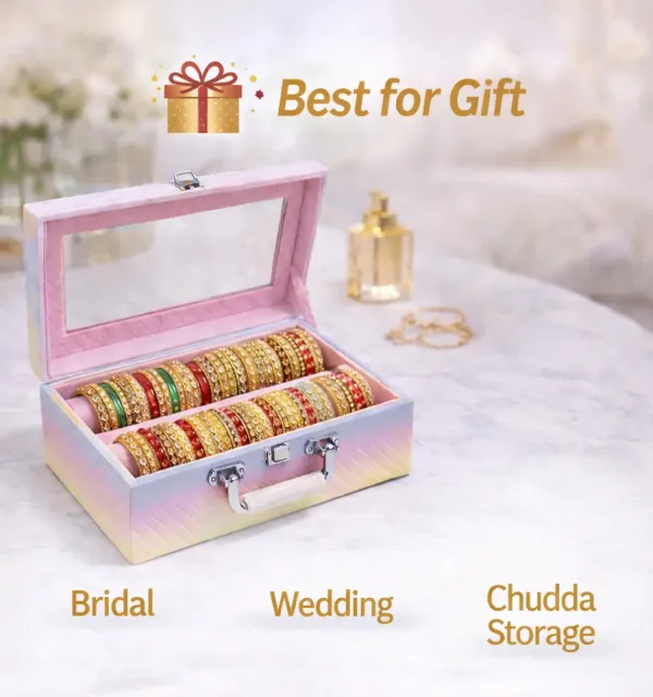 Luxury_Bangles_Box_for_Women_�_2_Rod_Chudi_Box_for_Bridal,_Durable_&_Elegant_Bangle_Holder_�Unicorn_Pastel