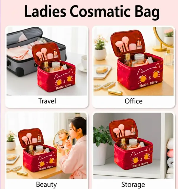 Hello_Kitty_Cosmetic_&_Makeup_Organizer_Bag,_Suitable_for_Multiple_Storage,_Perfect_for_Girls_and_Women_�_Red