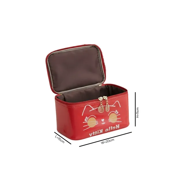 Hello_Kitty_Cosmetic_&_Makeup_Organizer_Bag,_Suitable_for_Multiple_Storage,_Perfect_for_Girls_and_Women_�_Red