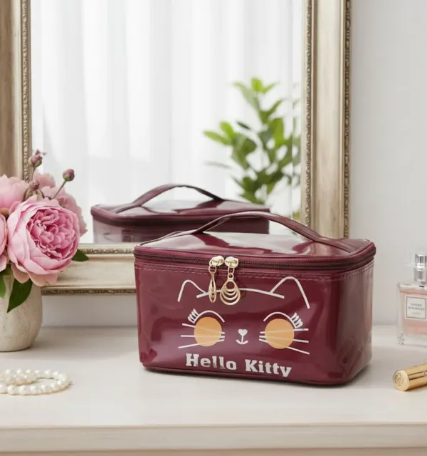 Hello_Kitty_Cosmetic_&_Makeup_Organizer_Bag,_Suitable_for_Multiple_Storage,_Perfect_for_Girls_and_Women_�_Maroon
