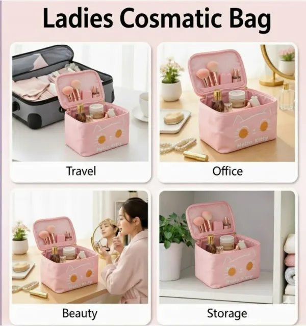 Hello_Kitty_Cosmetic_&_Makeup_Organizer_Bag,_Suitable_for_Multiple_Storage,_Perfect_for_Girls_and_Women_�_Peach