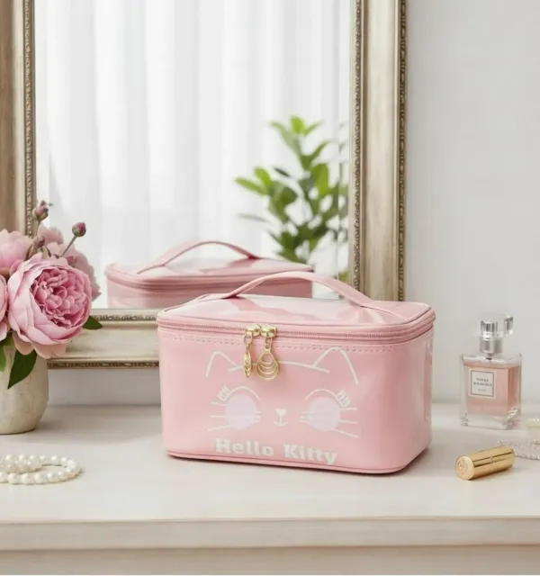 Hello_Kitty_Cosmetic_&_Makeup_Organizer_Bag,_Suitable_for_Multiple_Storage,_Perfect_for_Girls_and_Women_�_Peach