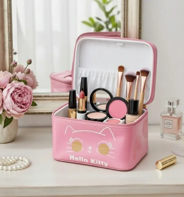 Hello_Kitty_Cosmetic_&_Makeup_Organizer_Bag,_Suitable_for_Multiple_Storage,_Perfect_for_Girls_and_Women_�_Pink