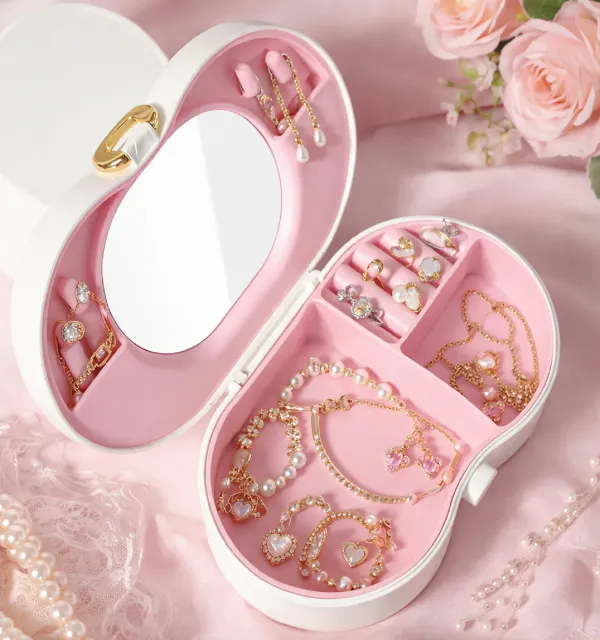 Portable_Mini_Jewelry_Travel_Case_with_Mirror,_Ring_&_Necklace_Organizer_Storage_Box_�_Gift_for_Girls_&_Women_�_Pink