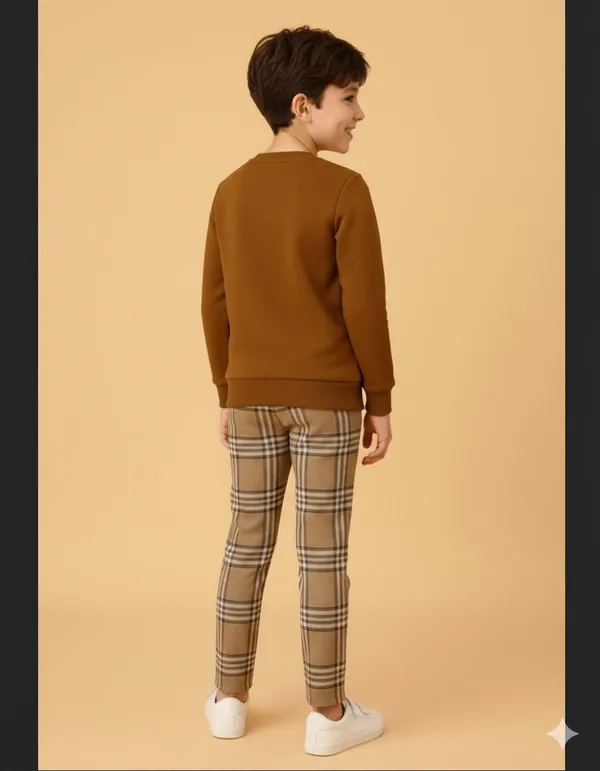 Arjun_Enterprise_Boys_Party(Festive)_T-Shirt_Pant_(Brown)