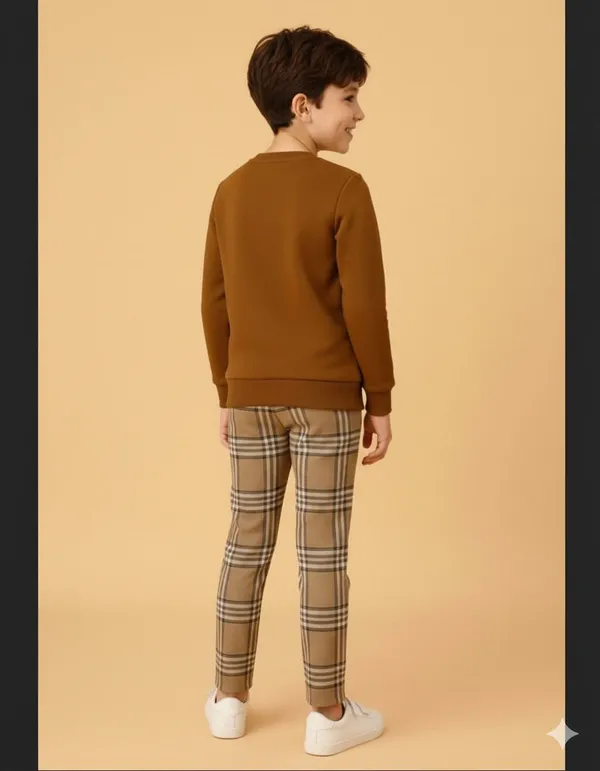 Arjun_Enterprise_Boys_Party(Festive)_T-Shirt_Pant_(Brown)