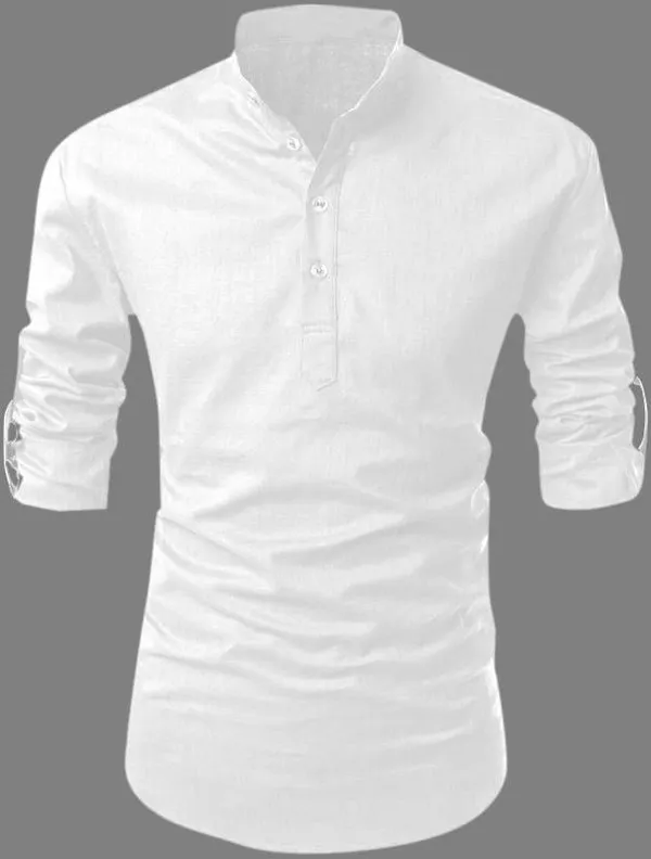 White_And_Pink_Finfolk_Selersathi_Men_Solid_Straight_Shirt_For_Men_(Pack_of_2)