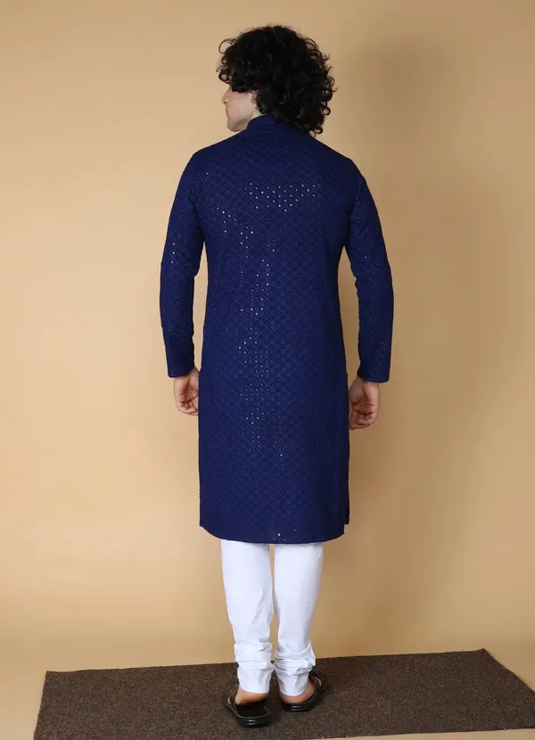Selersathi_Men_Embellished_Straight_Kurta_(Dark_Blue)