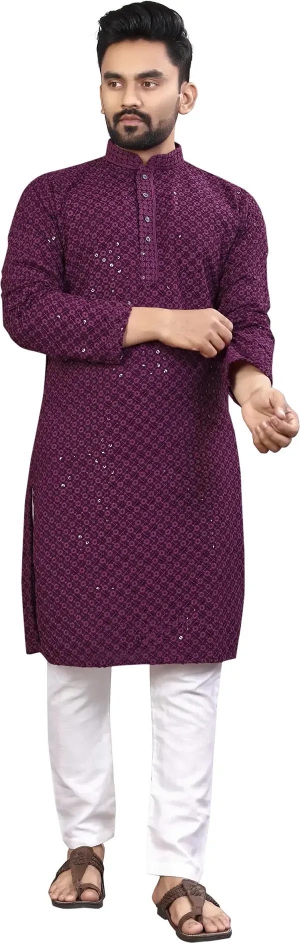 Selersathi_Men_Embellished,_Straight_Kurta_(Purple)