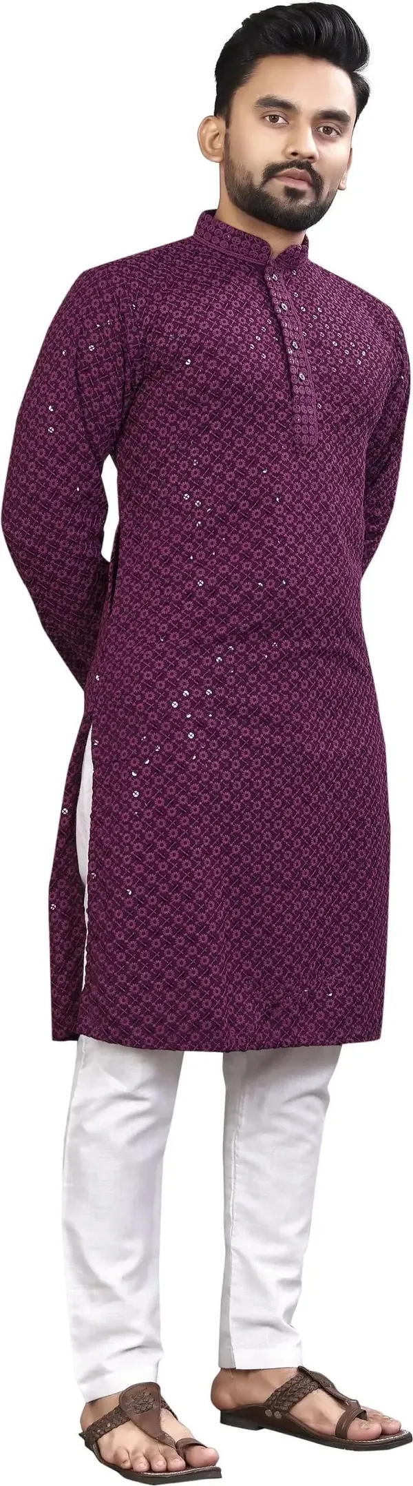 Selersathi_Men_Embellished,_Straight_Kurta_(Purple)