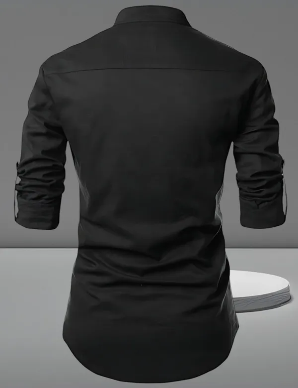 S_Kuada_Men_Solid_Straight_Shirt_(Black)