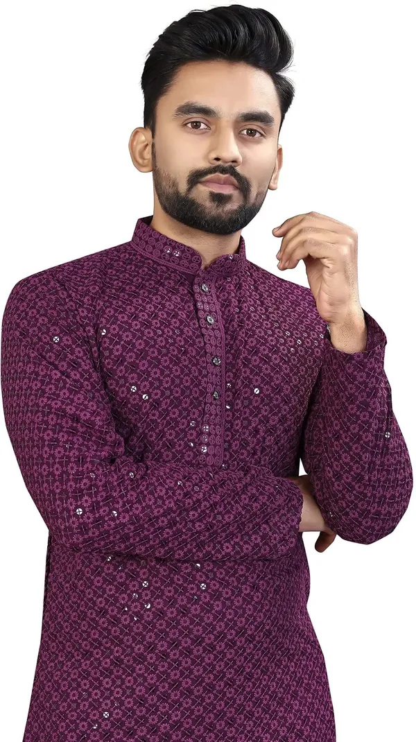 Selersathi_Men_Embellished,_Embroidered_Straight_Kurta_(Purple)