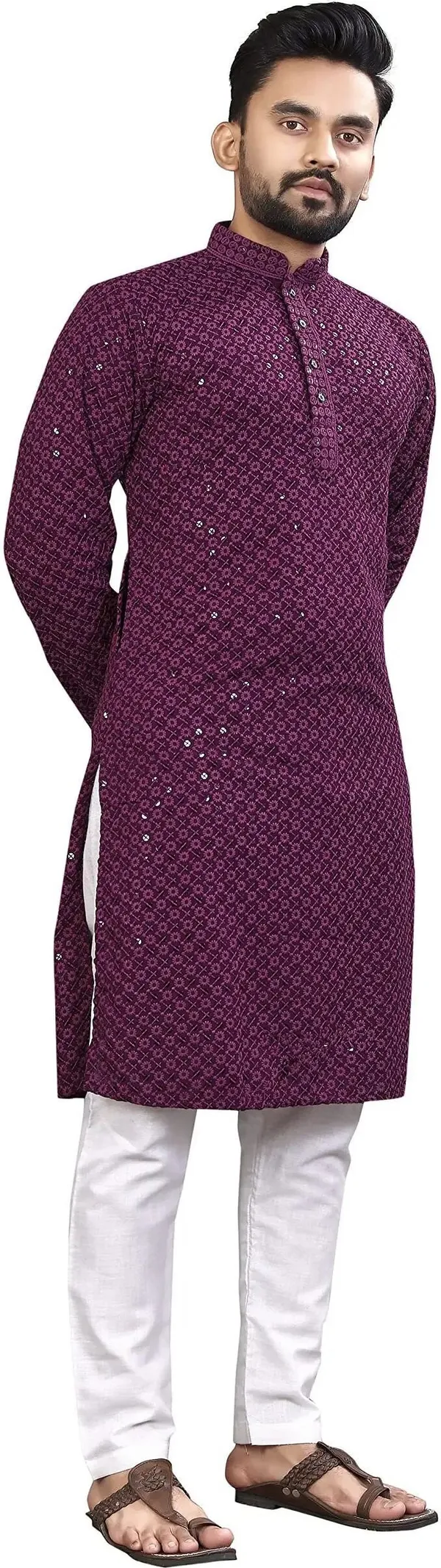 Selersathi_Men_Embellished,_Embroidered_Straight_Kurta_(Purple)