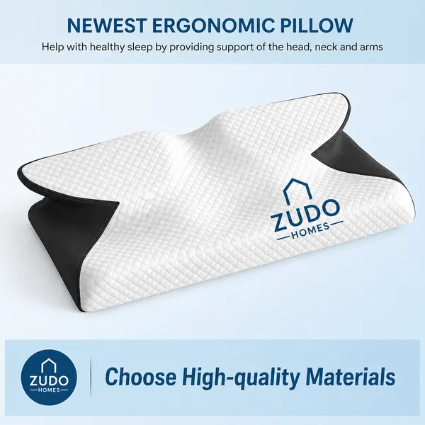 Zudo_Homes_New_Trending_Memory_Foam_Pillow_for_Sleeping-Cervical_Pillow_for_Neck_Pain,Shoulder_&_Back_Pain_Relief-Orthopedic_Pillow_for_Neck_Support-Ortho_Pillow