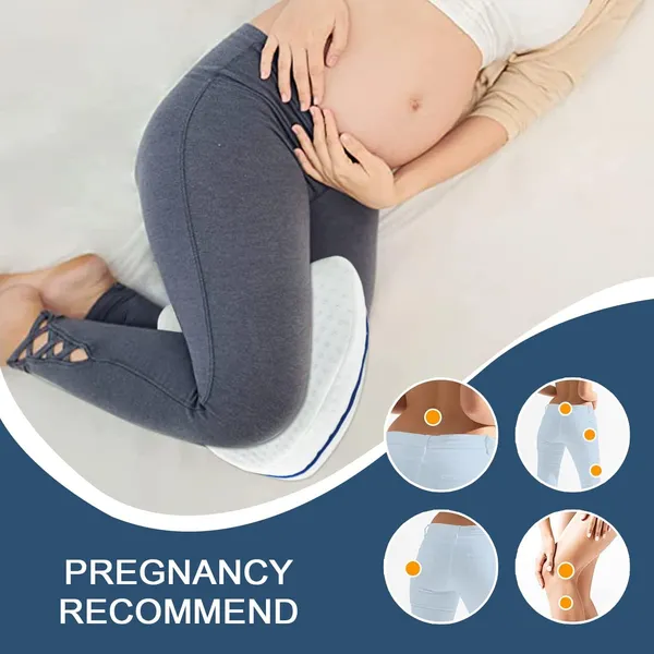 Zudo_Homes_Your_Comfort_PartnerKnee_Pillow,_Knock_Knee_Corrector_for_Sleeping,_Memory_Foam_Leg_Pillow_Wedge_Cushion_for_Side_Sleeper,_Sciatica,_Pregnancy,_Hip_Pain_-_Washable_Cover(10_x_10_x_6)