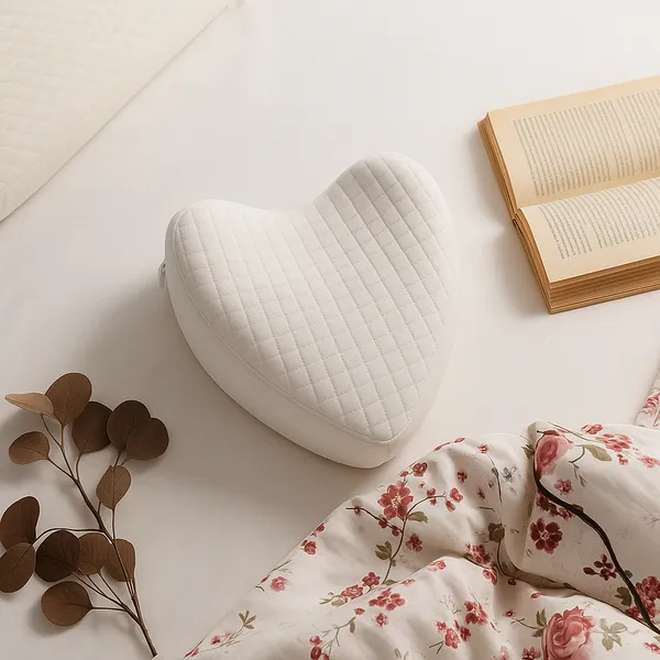 Zudo_Homes_Your_Comfort_PartnerKnee_Pillow,_Knock_Knee_Corrector_for_Sleeping,_Memory_Foam_Leg_Pillow_Wedge_Cushion_for_Side_Sleeper,_Sciatica,_Pregnancy,_Hip_Pain_-_Washable_Cover(10_x_10_x_6)