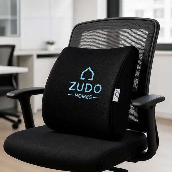 Zudo_Homes_Black_Cotton_Lumbar_Pillow_Solid_14_X_13_X_4.5inch