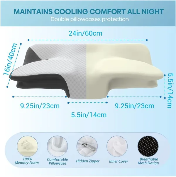 Zudo_Homes_New_Trending_Memory_Foam_Pillow_for_Sleeping-Cervical_Pillow_for_Neck_Pain,Shoulder_&_Back_Pain_Relief-Orthopedic_Pillow_for_Neck_Support-Ortho_Pillow