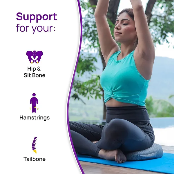 Zudo_Homes_Socket_Seat_Cushion_with_Ortho_Memory_Foam,_Double_Holes_Sit_Bone_Cushion_for_Hip_Pain,_Comfort_for_Sitting_on_Chair_(‎Double_Holes_for_Sit_Bone)