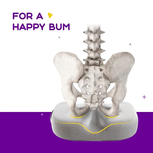 Zudo_Homes_Socket_Seat_Cushion_with_Ortho_Memory_Foam,_Double_Holes_Sit_Bone_Cushion_for_Hip_Pain,_Comfort_for_Sitting_on_Chair_(‎Double_Holes_for_Sit_Bone)