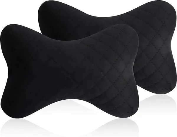 Zudo_Homes_Car_Headrest_Pillow,_Car_Pillow_for_Neck_Pain_Relief_with_Adjustable_Strap,_Foam_&_Breathable_Removable_Cover,_Ergonomic_Design_-_Softness_Travel_Car_Neck_Pillow_-_Red/Black_Colour_Pack_of_2