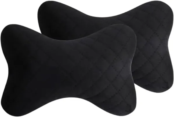 Zudo_Homes_Car_Headrest_Pillow,_Car_Pillow_for_Neck_Pain_Relief_with_Adjustable_Strap,_Foam_&_Breathable_Removable_Cover,_Ergonomic_Design_-_Softness_Travel_Car_Neck_Pillow_-_Red/Black_Colour_Pack_of_2