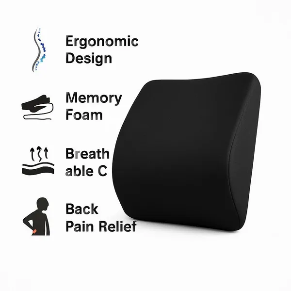 Zudo_Homes_Black_Cotton_Lumbar_Pillow_Solid_14_X_13_X_4.5inch