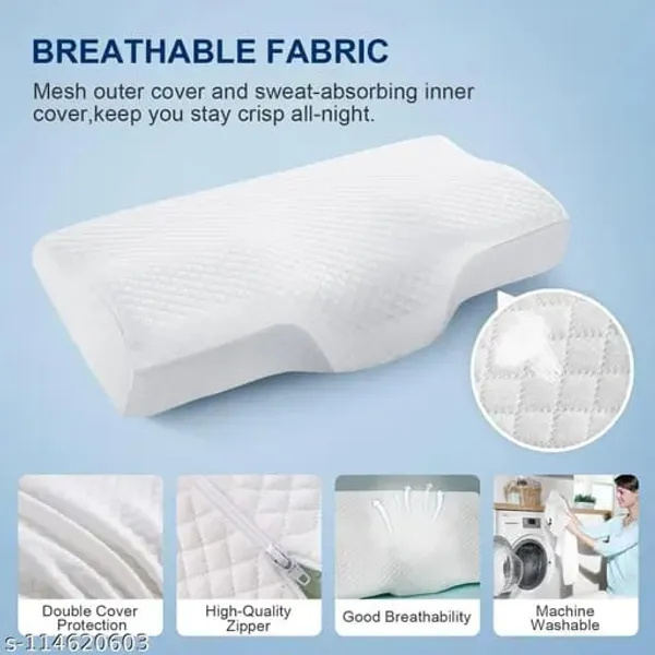 Ergonomic_Memory_Foam_Cervical_Pillow_|_Pressure_Relief_for_Neck_Pain_|_Ideal_for_Side,_Back_&_Stomach_Sleepers_Sky_Pillow_(Pack_of_1)