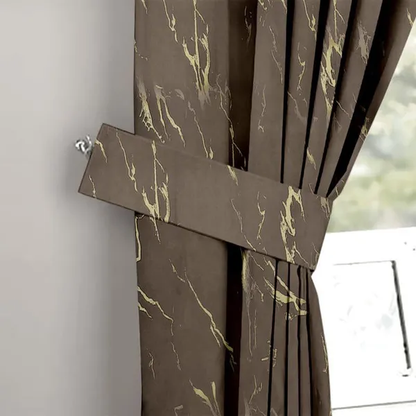 Zudo_Homes_Brown_Set_Of_2_Panels_Polyester_Blackout_Foil_Curtain